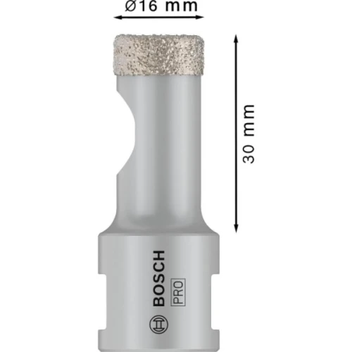 Алмазна коронка Bosch PRO Ceramic dry 16x30xM14 (2608587114)