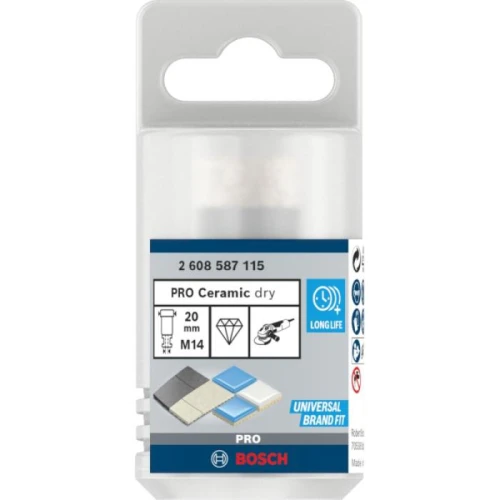 Алмазна коронка Bosch PRO Ceramic dry 20x35xM14 (2608587115)