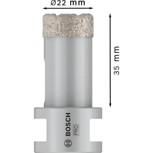Алмазна коронка Bosch PRO Ceramic dry 22x35xM14 (2608587116)
