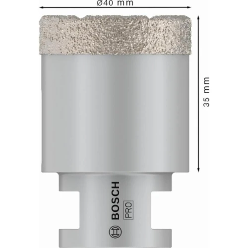 Алмазна коронка Bosch PRO Ceramic dry 40x35xM14 (2608587123)