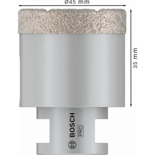 Алмазна коронка Bosch PRO Ceramic dry 45x35xM14 (2608587124)