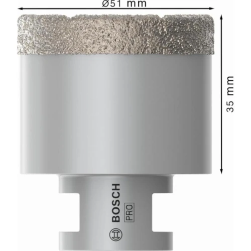 Алмазна коронка Bosch PRO Ceramic dry 51x35xM14 (2608587125)