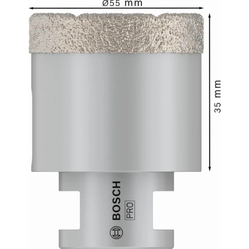 Алмазна коронка Bosch PRO Ceramic dry 55x35xM14 (2608587126)