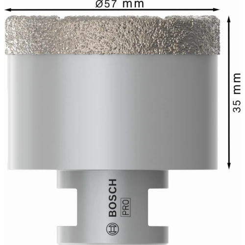 Алмазна коронка Bosch PRO Ceramic dry 57x35xM14 (2608587127)