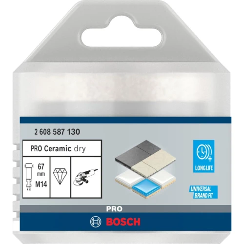 Алмазна коронка Bosch PRO Ceramic dry 67x35xM14 (2608587130)