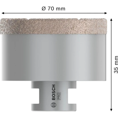 Алмазна коронка Bosch PRO Ceramic dry 70x35xM14 (2608587132)
