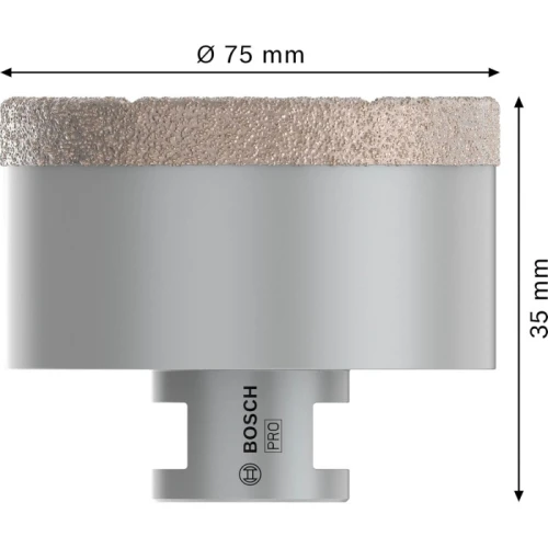 Алмазна коронка Bosch PRO Ceramic dry 75x35xM14 (2608587133)