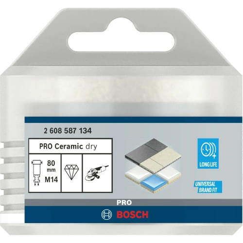 Алмазна коронка Bosch PRO Ceramic dry 80x35xM14 (2608587134)