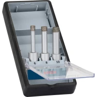 Набір алмазних коронок Bosch PRO Ceramic dry 6/8/10x33 мм (3 шт.) (2608587145)