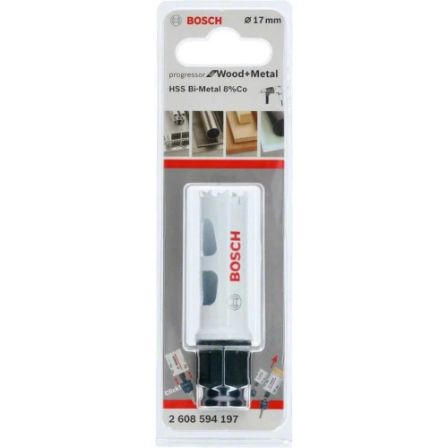 Коронка по металу та дереву Bosch HSS - BiMetal Progressor for Wood and Metal (17 мм) (2608594197)
