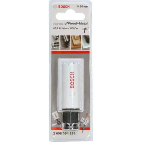 Коронка по металу та дереву Bosch HSS - BiMetal Progressor for Wood and Metal (20 мм) (2608594199)