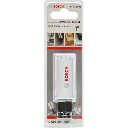 Коронка по металу та дереву Bosch HSS - BiMetal Progressor for Wood and Metal (21 мм) (2608594200)