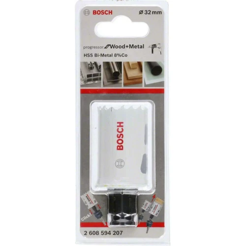 Коронка по металлу и дереву Bosch HSS - BiMetal Progressor for Wood and Metal (32 мм) (2608594207)