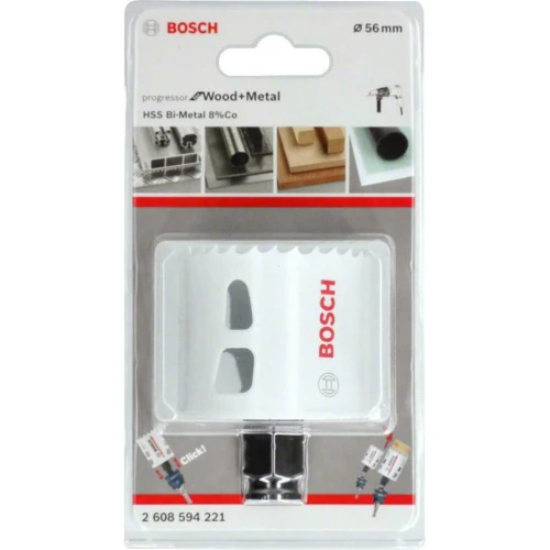 Коронка по металу та дереву Bosch HSS - BiMetal Progressor for Wood and Metal (56 мм) (2608594221)