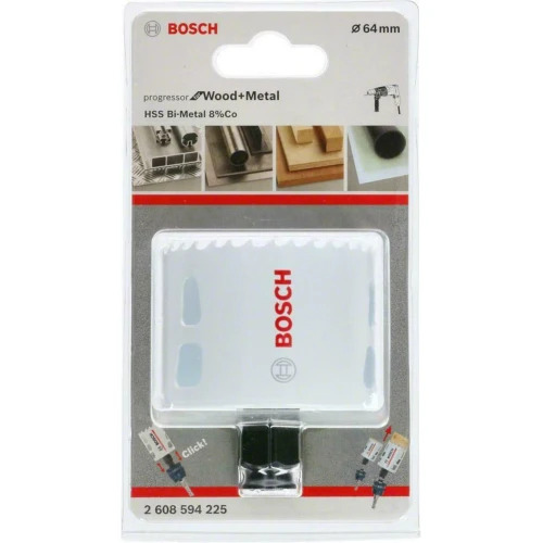 Коронка по металу та дереву Bosch HSS - BiMetal Progressor for Wood and Metal (64 мм) (2608594225)