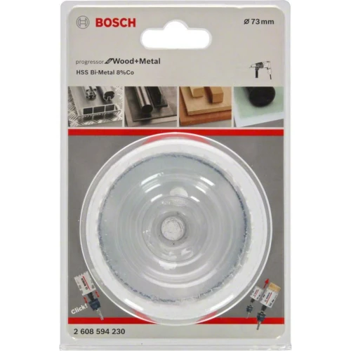 Коронка по металу та дереву Bosch HSS - BiMetal Progressor for Wood and Metal (73 мм) (2608594230)