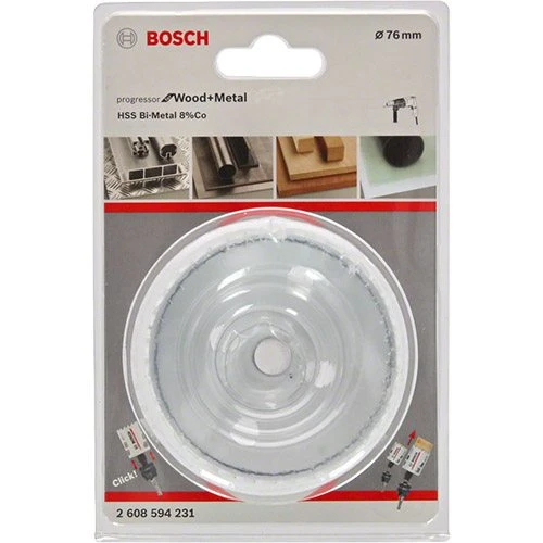 Коронка по металу та дереву Bosch HSS - BiMetal Progressor for Wood and Metal (76 мм) (2608594231)