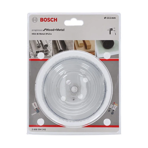 Коронка по металу та дереву Bosch HSS - BiMetal Progressor for Wood and Metal (111 мм) (2608594242)