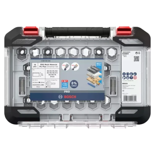 Набір універсальних коронок Bosch PRO Multi Material PC Plus (20 - 76 мм / 14 шт.) (2608594426)