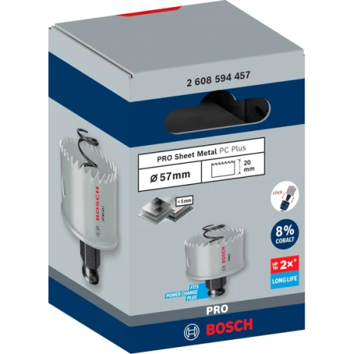 Коронка по металу Bosch PRO Sheet Metal PC Plus 57x20 мм (2608594457)