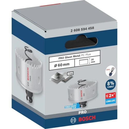 Коронка по металлу Bosch PRO Sheet Metal PC Plus 60x20 мм (2608594458)