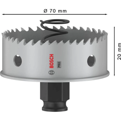 Коронка по металлу Bosch PRO Sheet Metal PC Plus 70x20 мм (2608594463)