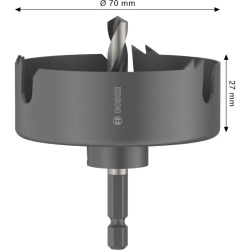 Коронка по дереву і гіпсокартону Bosch Wood and Drywall arbored 70x25 мм (2608594498)