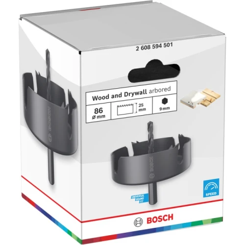 Коронка по дереву і гіпсокартону Bosch Wood and Drywall arbored 86x27 мм (2608594501)