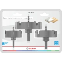 Набір коронок по дереву і гіпсокартону Bosch Wood and Drywall arbored Set 68/86/100x25 мм (3 шт.) (2608594503)