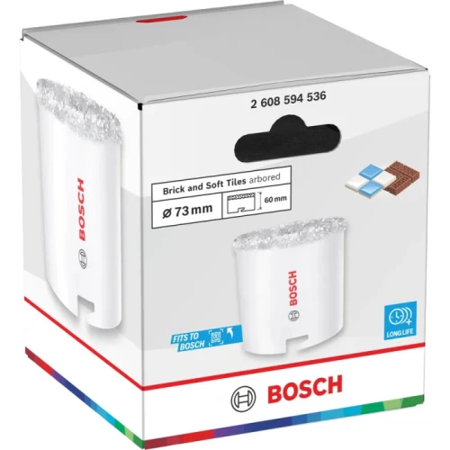 Коронка по цеглі та м'якій плитці Bosch Brick and Soft Tile arbored 73x60 мм (2608594536)