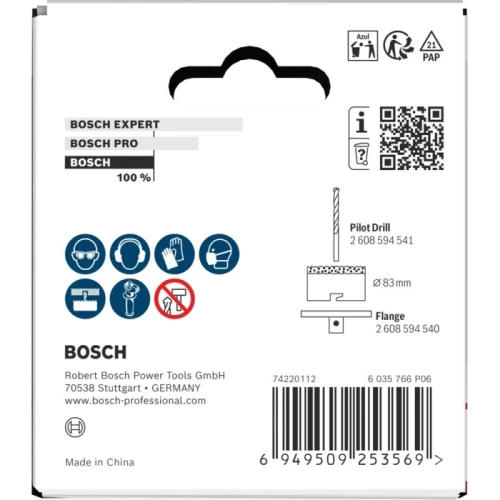 Коронка по цеглі та м'якій плитці Bosch Brick and Soft Tile arbored 83x60 мм (2608594537)
