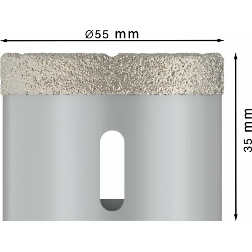 Алмазна коронка Bosch X-Lock PRO Ceramic dry 55x35 мм (2608599017)