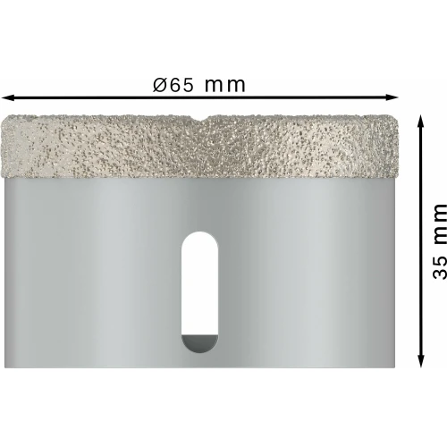 Алмазна коронка Bosch X-Lock PRO Ceramic dry 65x35 мм (2608599020)