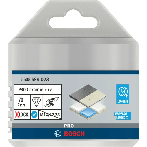 Алмазна коронка Bosch X-Lock PRO Ceramic dry 70x35 мм (2608599023)