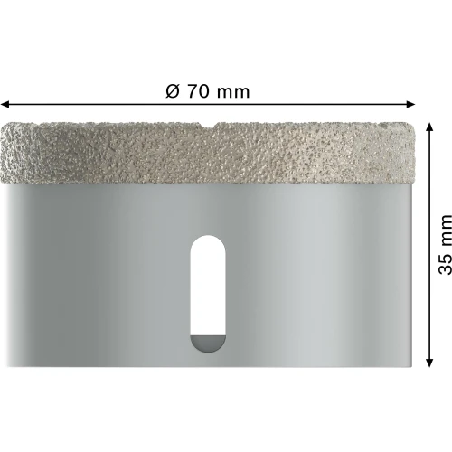 Алмазна коронка Bosch X-Lock PRO Ceramic dry 70x35 мм (2608599023)