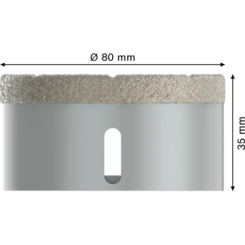 Алмазна коронка Bosch X-Lock PRO Ceramic dry 80x35 мм (2608599025)