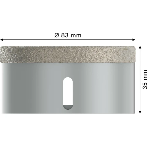 Алмазна коронка Bosch X-Lock PRO Ceramic dry 83x35 мм (2608599026)