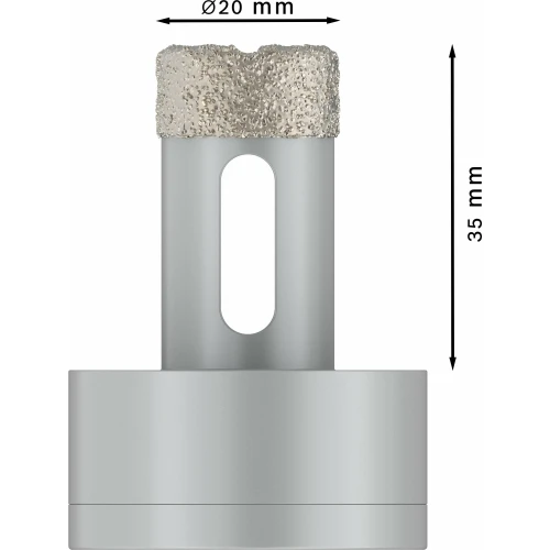Алмазна коронка Bosch X-Lock PRO Ceramic dry 20x35 мм (2608599029)