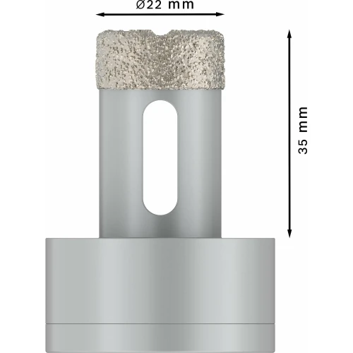 Алмазна коронка Bosch X-Lock PRO Ceramic dry 22x35 мм (2608599030)