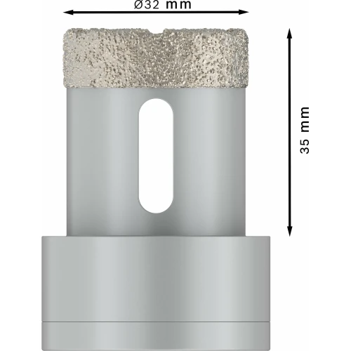 Алмазна коронка Bosch X-Lock PRO Ceramic dry 32x35 мм (2608599034)