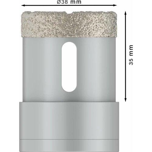 Алмазна коронка Bosch X-Lock PRO Ceramic dry 38x35 мм (2608599036)
