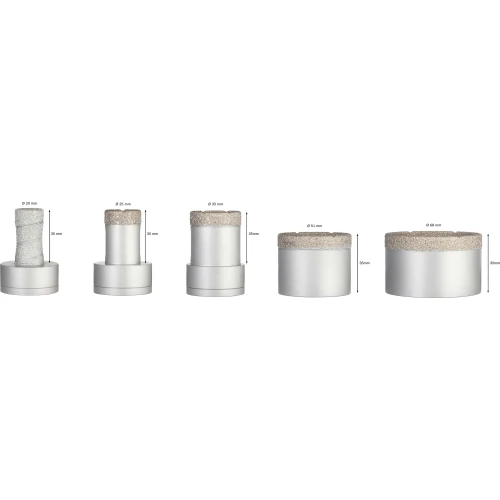 Набір алмазних коронок Bosch X-Lock PRO Ceramic Dry Speed Set (5 шт.) (2608599037)