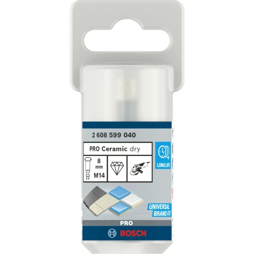 Алмазна коронка Bosch PRO Ceramic dry  M14 8x30 мм (2608599040)