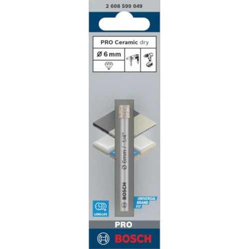 Алмазна коронка Bosch PRO Ceramic dry 6x66 мм (2608599049)