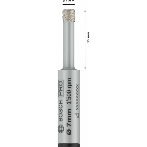 Алмазна коронка Bosch PRO Ceramic dry 7x33 мм (2608599054)