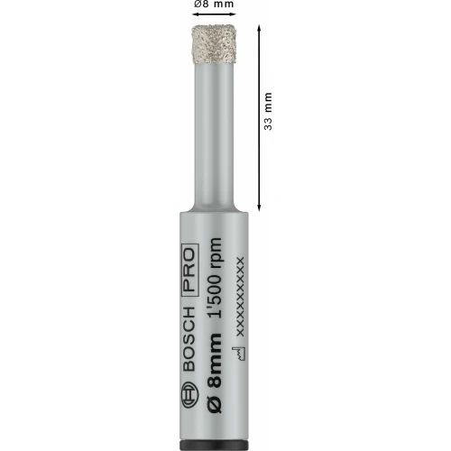 Алмазна коронка Bosch PRO Ceramic dry 8x33 мм (2608599055)