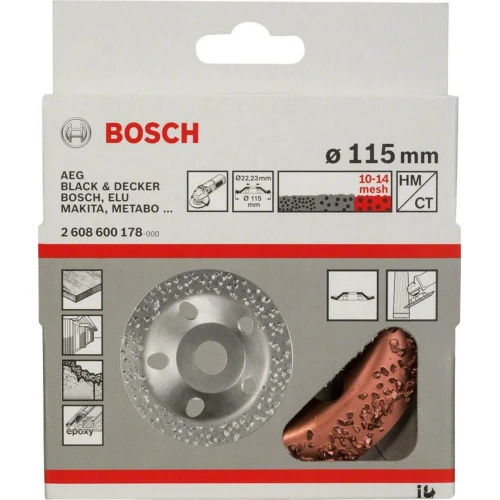 Шлифовальный круг чашечный Bosch HM 115x22.23 мм (2608600178)