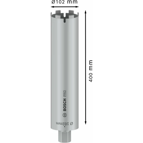 Алмазна коронка Bosch PRO Core Cutter dry 1 1/4 UNC 102x400 мм (2608601408)