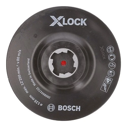 Подошва шлифовальная на липучке Bosch PRO для X-Lock 125 мм (2608601722)