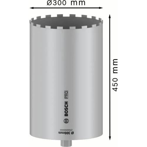 Алмазна коронка Bosch PRO Core Cutter wet 1 1/4 UNC 300x450 мм (2608601802)